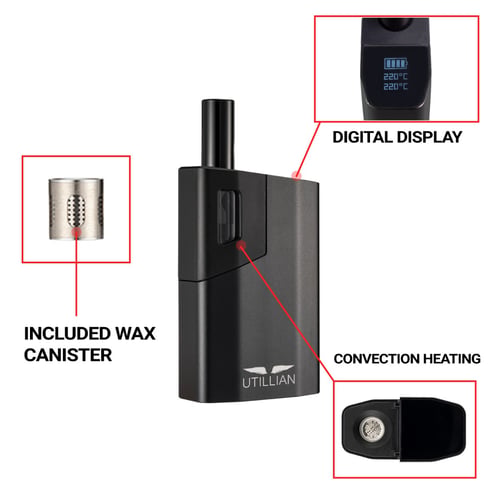 utillian 621 with digital display, wax canister and convection heating