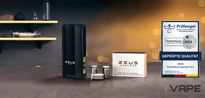 Zeus Arc GT3 Portable Vaporizer with prufengel rating