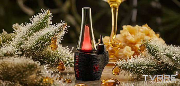 Utillian 8 E Rig with cannabis concentrates