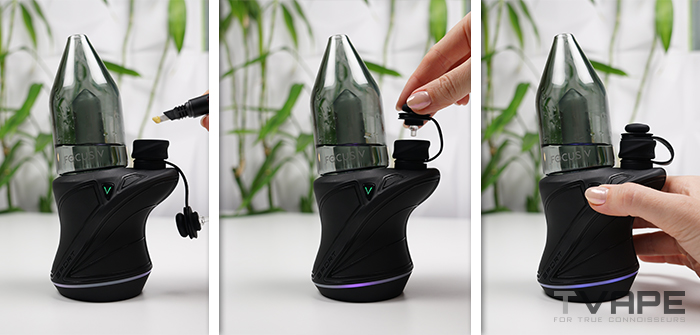 Showing the process of using the Focus V Carta Sport