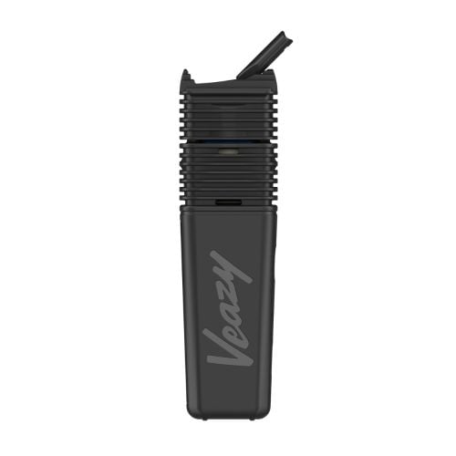 Veazy vaporizer front view in black