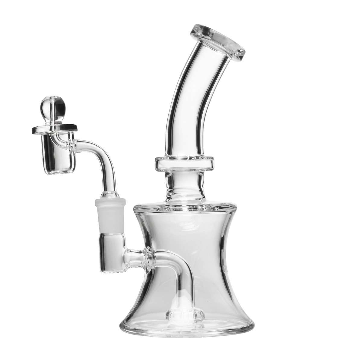 Human Grade Oil Can Glass Rig - side view