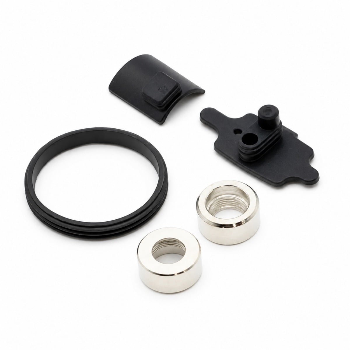 DaVinci ARTIQ Replacement Kit contents: two silver threaded magnetic collars and three black replacement seals