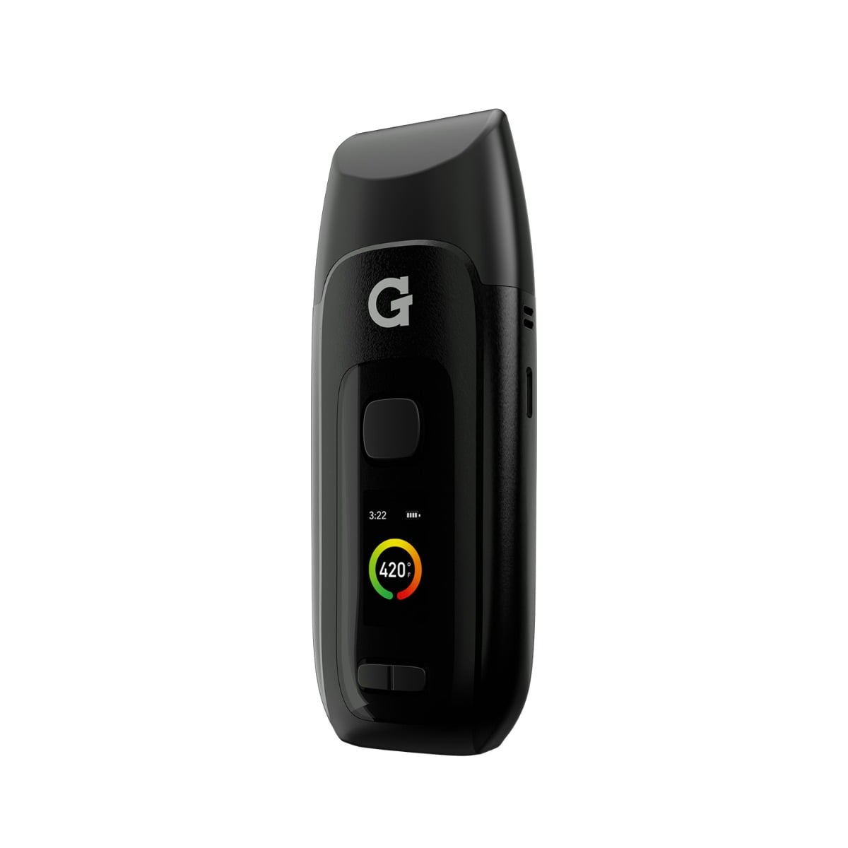 Vaporisateur G Pen Dash+ - vu de face avec l'écran LED allumé