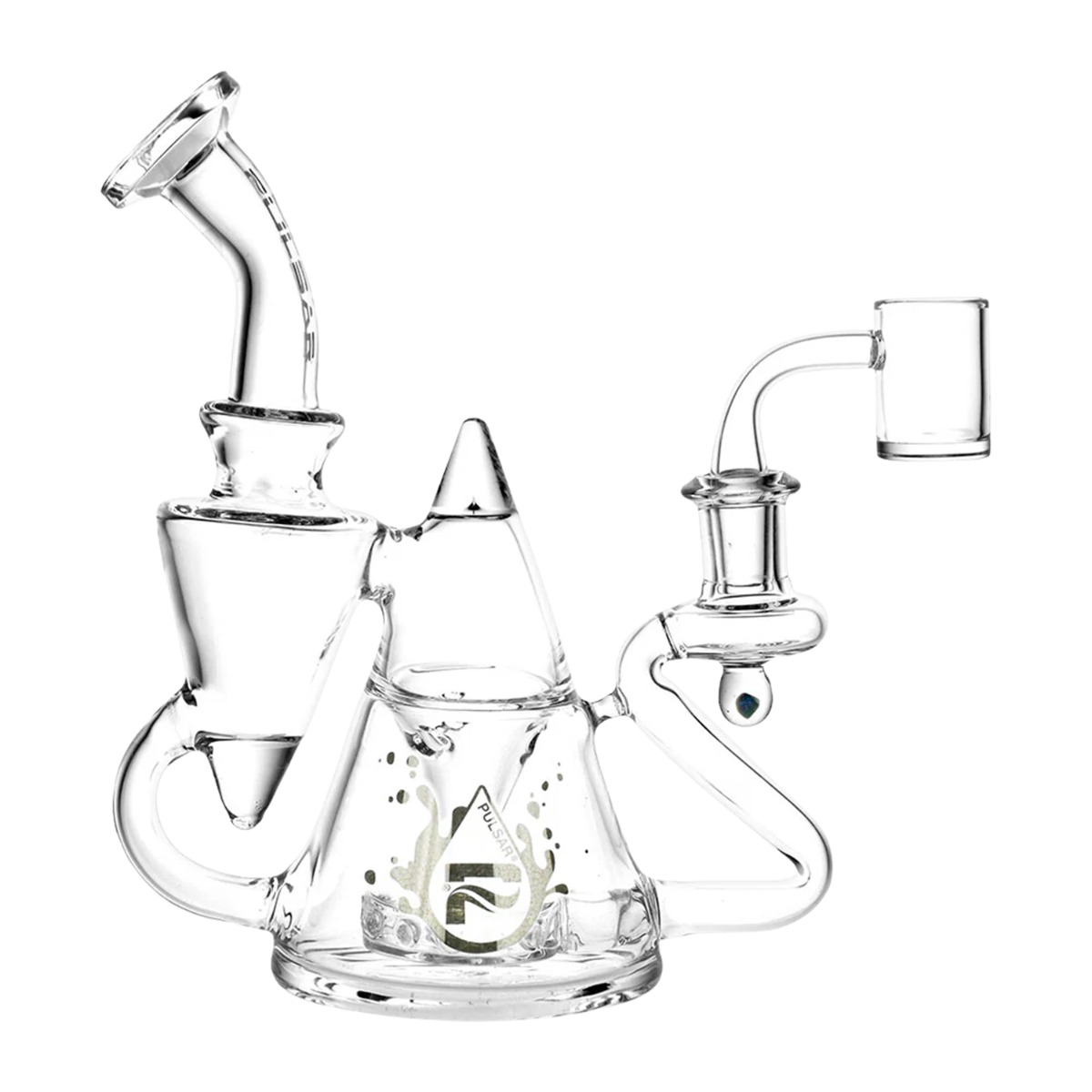 Pulsar Tea Pot Recycler Dab Rig - side view