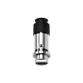 Davinci EQ Electric Ceramic Herb Chamber upright side view showing the slotted lower body
