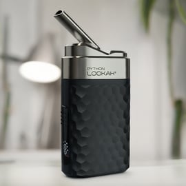 Stylo à dab Lookah Python - vue de face (option de couleur noire)