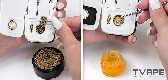 Vaporisateur d'herbes sèches AirVape Legacy Core : découverte de deux façons différentes de l'utiliser avec des herbes sèches et des concentrés