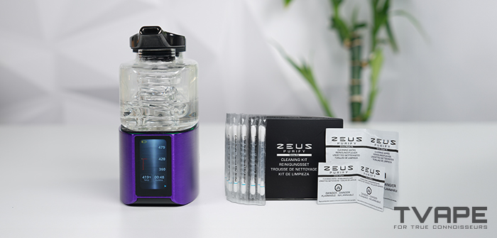 Davinci EQ avec kit de nettoyage Zeus Purify comprenant des cotons-tiges et des lingettes de nettoyage