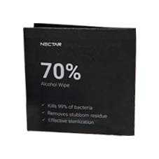 In the box: nectar hex-2x isopropyl alcohol pads