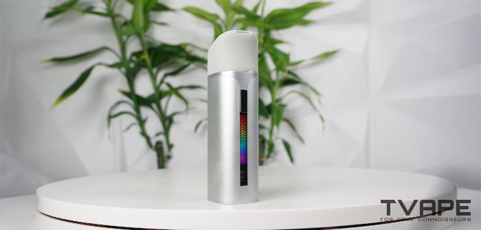 Yocan Black Pocket on a table front view srcset=