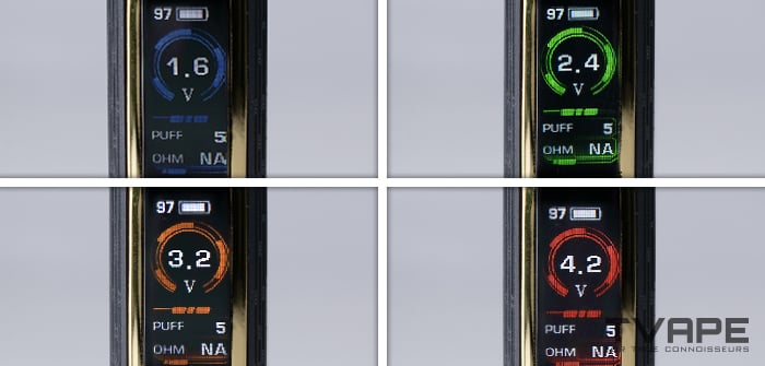 Side by side images of all Zeus Ion Pro LEDs for temperature customization