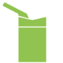 Silhouette icon of Utillian 723 vaporizer