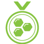 Medal icon with honeycomb – Best Dab Pens ranking