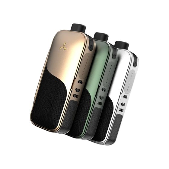 Vaporisateur portable AirVape Legacy CORE pour herbes sèches, disponible en rose doré, vert et blanc