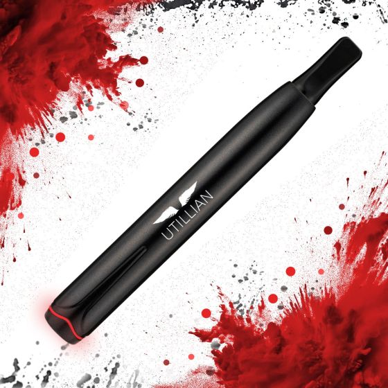 Stylo à cire Utillian 50 avec fond de conception blanc et rouge