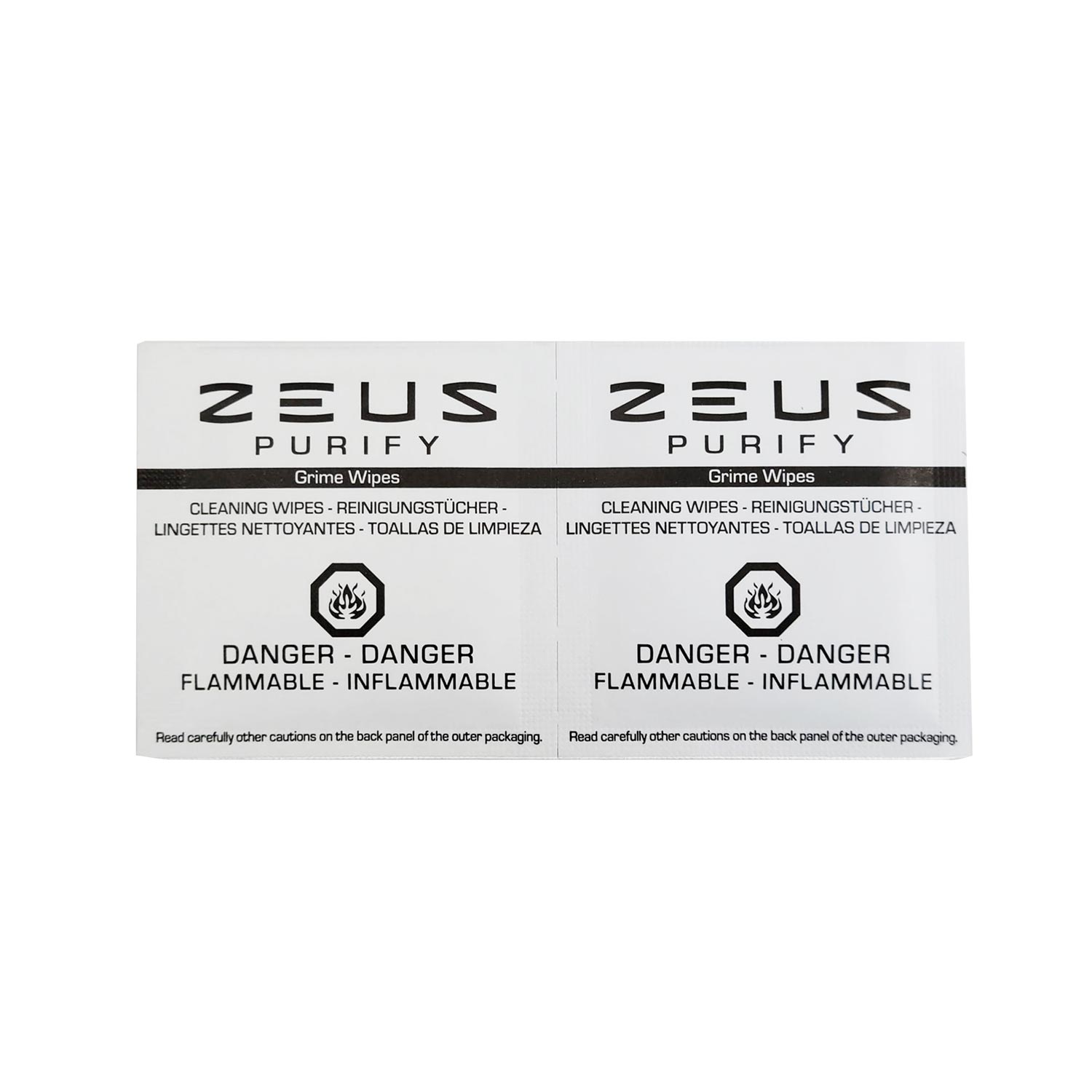 In the box: zeus arc gt4-zeus grime wipes