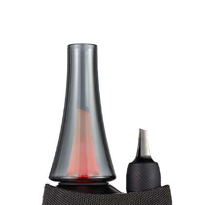 Dab rig en verre avec banger en quartz et carb cap