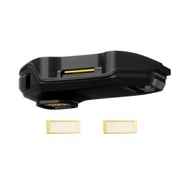 Zeus Arc GT4 black mouthpiece with gold contact points and two included GT Heat Sink Screens.