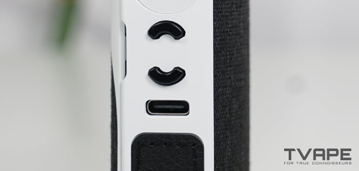 AirVape Legacy Core weed vaporizer - a close-up of the USB-C charging port