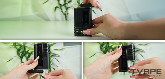 Arizer Go SRT vaporizer - operation process