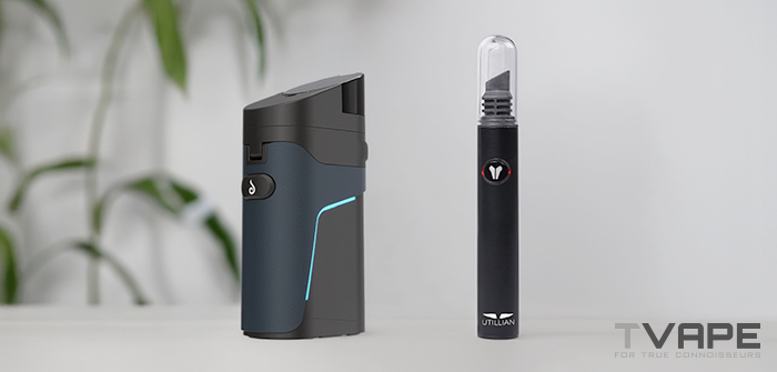 Dr Dabber Ghost 2 dab pen is shown with heated dab tool - Utillian Hot Wax Axe