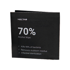 In the box: nectar hex-2x isopropyl alcohol pads