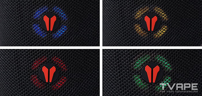 Images côte à côte de toutes les LED de l’Utillian 8 Turbo pour la personnalisation de la température.