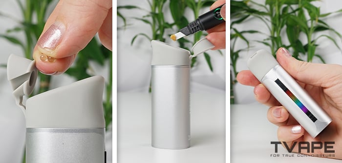 Yocan Black Pocket 3 stages of how to use