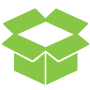 Open cardboard box icon – Open Box category