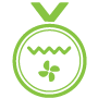 Icône médaille avec symbole ventilateur – classement Meilleurs vapos à convection